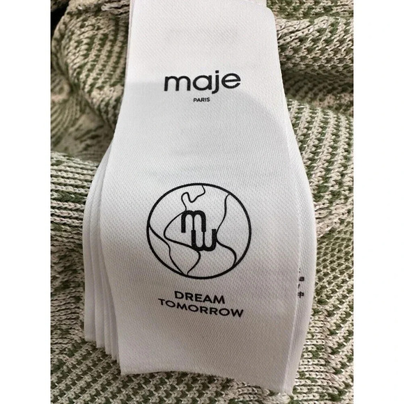 Maje Womens Cardiagan Size Small Imprime Aloha Belted Cardigan Jacket $595 - Picture 11 of 11